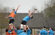 21 March 2016; Munster's Billy Holland contests a lineout with Sean McCarthy during squad training. Munster Rugby Squad Training and Press Conference. University of Limerick, Limerick. Picture credit: Diarmuid Greene / SPORTSFILE