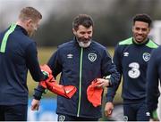 21 March 2016; Republic of Ireland assistant manager Roy Keane with James McClean, left, and Cyrus Christie during squad training. Republic of Ireland Squad Training. National Sports Campus, Abbotstown, Dublin. Picture credit: David Maher / SPORTSFILE