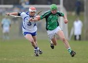 14 March 2010; Dean Madden, Limerick, in action against Thomas Connors, Waterford. Allianz GAA Hurling National League, Division 1, Round 3, Waterford v Limerick, Fraher Field, Dungarvan, Co. Waterford. Picture credit: Matt Browne / SPORTSFILE