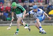 14 March 2010; Des Kenny, Limerick, in action against Shane Walsh, Waterford. Allianz GAA Hurling National League, Division 1, Round 3, Waterford v Limerick, Fraher Field, Dungarvan, Co. Waterford. Picture credit: Matt Browne / SPORTSFILE