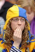 17 March 2010; A Portumna fan watches the dying moments of the match. AIB GAA Hurling All-Ireland Senior Club Championship Final, Ballyhale Shamrocks v Portumna, Croke Park, Dublin. Picture credit: Brian Lawless / SPORTSFILE