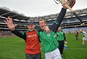 17 March 2010; Ballyhale Shamrocks manager Michael Fennelly, celebrates with Donnchadh Fitzpatrick, after the game, after his side won the All-Ireland Club Hurling Championship for a record 5th time. AIB GAA Hurling All-Ireland Senior Club Championship Final, Ballyhale Shamrocks v Portumna, Croke Park, Dublin. Picture credit: Brian Lawless / SPORTSFILE