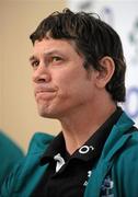 18 March 2010; Ireland defence coach Les Kiss during a press conference ahead of their RBS Six Nations Rugby Championship game against Scotland on Saturday. Shelbourne Hotel, St Stephen's Green, Dublin. Picture credit: Brendan Moran / SPORTSFILE