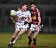 16 March 2016; Brian Byrne, Kildare, in action against Daire Conway, Westmeath. EirGrid Leinster GAA Football U21 Championship, Semi-Final, Westmeath v Kildare, O'Moore Park, Portlaoise, Co. Laois. Picture credit: Matt Browne / SPORTSFILE