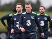21 March 2016; Republic of Ireland's Jonny Hayes and Jack Byrne during squad training. Republic of Ireland Squad Training. National Sports Campus, Abbotstown, Dublin.  Picture credit: David Maher / SPORTSFILE