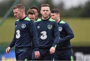 21 March 2016; Republic of Ireland's Jack Byrne, right, and Jonny Hayes during squad training. Republic of Ireland Squad Training. National Sports Campus, Abbotstown, Dublin.  Picture credit: David Maher / SPORTSFILE