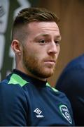 21 March 2016; Republic of Ireland's Jack Byrne during a press conference. Republic of Ireland Press Conference. National Sports Campus, Abbotstown, Dublin. Picture credit: David Maher / SPORTSFILE