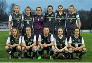 21 March 2016; The Republic of Ireland team. UEFA Women's U17 Championship Qualifier Elite Round Group 3, Republic of Ireland v Czech Republic. Stade du Hazé, Flers, France. Picture Credit: Eóin Noonan / SPORTSFILE