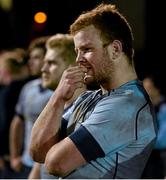 23 March 2016; Peadar Timmons, UCD, reflects following his team's defeat to Trinity College Dublin. Annual Rugby Colours, UCD v Trinity College Dublin, College Park, Trinity College, Dublin. Picture credit: Seb Daly / SPORTSFILE
