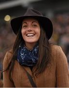 18 March 2016; A racegoer during day 4 of the Cheltenham Festival. Prestbury Park, Cheltenham, Gloucestershire, England. Picture credit: Cody Glenn / SPORTSFILE