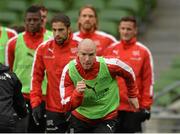 24 March 2016; Switzerland's Philippe Senderos during squad training. Aviva Stadium, Lansdowne Road, Dublin. Picture credit: David Maher / SPORTSFILE