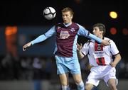 19 March 2010; Glen Fitzpatrick, Drogheda United, in action against Ken Oman, Bohemians. Airtricity League, Premier Division, Drogheda United v Bohemians, Hunky Dorys Park, Drogheda, Co. Louth. Picture credit: David Maher / SPORTSFILE