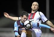 19 March 2010; Paul Crowley, Drogheda United, in action against Paul Keegan, Bohemians. Airtricity League, Premier Division, Drogheda United v Bohemians, Hunky Dorys Park, Drogheda, Co. Louth. Picture credit: David Maher / SPORTSFILE