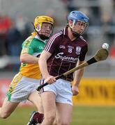 20 March 2010; Aidan Harte, Galway, in action against James Rigney, Offaly. Allianz GAA National Hurling League, Division 1, Round 4, Galway v Offaly. Pearse Stadium, Galway. Picture credit: Ray Ryan / SPORTSFILE