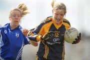 21 March 2010; Lorna Atkinson, DCU 2, in action against Aine Kelly, Mary Immaculate College Limerick. Lynch Cup Final, DCU 2 v Mary Immaculate College, St Clare's, DCU, Ballymun, Dublin. Picture credit: David Maher / SPORTSFILE