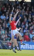 21 March 2010; Michael Cussen, Cork, in action against Mark O'Brien, Waterford. Allianz GAA National Hurling League, Division 1, Round 4, Waterford v Cork, Walsh Park, Waterford. Picture credit: Matt Browne / SPORTSFILE