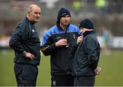 13 March 2016; Fergal O'Donnell, Roscommon joint manager, centre, with Liam McHale, selector, left, and Kevin McStay, Roscommon joint manager. Allianz Football League, Division 1, Round 5, Donegal v Roscommon. O'Donnell Park, Letterkenny, Co. Donegal. Picture credit: Oliver McVeigh / SPORTSFILE
