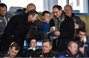 24 March 2016; Republic of Ireland manager Martin O'Neill with former Arsenal defender Martin Keown, who was in the ground to watch his son Niall Keown play against Italy. UEFA U21 Championship Qualifier, Republic of Ireland v Italy. RSC, Waterford. Picture credit: Matt Browne / SPORTSFILE