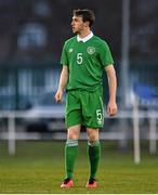 24 March 2016; Republic of Ireland's Niall Keown son of former Arsenal defender Martin Keown who was watching him play against Italy. UEFA U21 Championship Qualifier, Republic of Ireland v Italy. RSC, Waterford. Picture credit: Matt Browne / SPORTSFILE