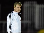 24 March 2016; Dundalk manager Stephen Kenny ahead of the match. SSE Airtricity League Premier Division, St Patrick's Athletic v Dundalk. Richmond Park, Dublin. Picture credit: Seb Daly / SPORTSFILE