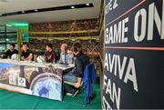 24 March 2016; A general view at the 2FM Game On International Special at the Aviva Fan Studio in Aviva Stadium. 70 lucky fans had the opportunity to attend the broadcast of the Aviva sponsored Game On on RTÉ 2FM previewing the upcoming friendly internationals for the Republic of Ireland against Switzerland and Slovakia in the Aviva Stadium. Aviva Stadium, Lansdowne Road, Dublin. Picture credit: Brendan Moran / SPORTSFILE