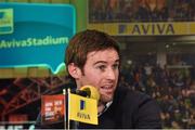 24 March 2016; Former Republic of Ireland International Kevin Kilbane at the 2FM Game On International Special at the Aviva Fan Studio in Aviva Stadium. 70 lucky fans had the opportunity to attend the broadcast of the Aviva sponsored Game On on RTÉ 2FM previewing the upcoming friendly internationals for the Republic of Ireland against Switzerland and Slovakia in the Aviva Stadium. Aviva Stadium, Lansdowne Road, Dublin. Picture credit: Brendan Moran / SPORTSFILE