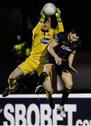24 March 2016; Dundalk goalkeeper Gary Rogers comes to collect a cross over his defender Brian Gartland. SSE Airtricity League Premier Division, St Patrick's Athletic v Dundalk. Richmond Park, Dublin. Picture credit: Seb Daly / SPORTSFILE