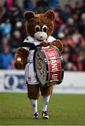 4 March 2016; Ulster mascot, Sparky. Ulster v Zebre - Guinness PRO12 Round 17. Kingspan Stadium, Ravenhill Park, Belfast.  Picture credit: Oliver McVeigh / SPORTSFILE