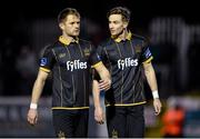 24 March 2016; John Mountney and Ronan Finn, Dundalk. SSE Airtricity League Premier Division, St Patrick's Athletic v Dundalk. Richmond Park, Dublin. Picture credit: Seb Daly / SPORTSFILE