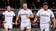 4 March 2016; Ulster's Nick Williams, right, Chris Henry, centre, and Ruan Pienaar. Ulster v Zebre - Guinness PRO12 Round 17. Kingspan Stadium, Ravenhill Park, Belfast.  Picture credit: Oliver McVeigh / SPORTSFILE