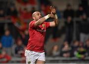 25 March 2016; Simon Zebo, Munster, celebrates after scoring his side's third try. Guinness PRO12 Round 18, Munster v Zebre. Thomond Park, Limerick.  Picture credit: Matt Browne / SPORTSFILE