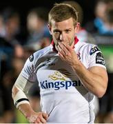 25 March 2016; Paul Marshall, Ulster, looks dejected at the end of the game. Guinness PRO12 Round 18, Glasgow Warriors v Ulster. Scotstoun, Glasgow, Scotland. Picture credit: Ross Parker / SPORTSFILE