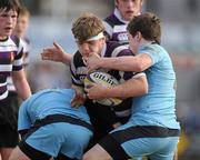 21 March 2010; Silvio Borza, Terenure College, is tackled by James O'Connell, left, and Richie Allen, St Michael's College. Leinster Schools Junior Cup Final, St Michael's College v Terenure College, Donnybrook Stadium, Dublin. Picture credit: Pat Murphy / SPORTSFILE