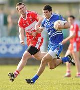 21 March 2010; Neil McAdam, Monaghan, in action against Mark Lynch, Derry. Allianz GAA National Football League, Division 1, Round 5, Monaghan v Derry, St Mary's Park, Scotstown, Co. Monaghan. Photo by Sportsfile