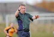 21 March 2010; PJ Rabbitte, referee. Giles Cup Final, NUI Maynooth v Waterford IT, St Clare's, DCU, Ballymun, Dublin. Picture credit: Brian Lawless / SPORTSFILE
