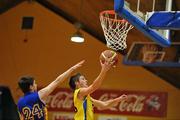 22 March 2010; Matthew Russell, St. Louis Community School, in action against Ryan Thornton, Patrician High School. U16B Boys - All-Ireland Schools League Finals 2010, Patrician High School, Carrickmacross v St. Louis Community School, Kiltimagh, Mayo, National Basketball Arena, Tallaght, Dublin. Picture credit: David Maher / SPORTSFILE