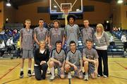 22 March 2010; The Carrigaline Community School team. U19B Boys - All-Ireland Schools League Finals 2010, Carrigaline Community School, Cork v Saint Eunans College, Letterkenny, National Basketball Arena, Tallaght, Dublin. Picture credit: David Maher / SPORTSFILE