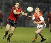 20 March 2010; James Colgan, Down, in action against Kieran Toner, Armagh. Allianz National Football League, Down v Armagh, Division 2, Round 5, Pairc Esler, Newry, Co. Down. Picture credit: Oliver McVeigh / SPORTSFILE
