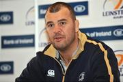 23 March 2010; Leinster head coach Michael Cheika during a rugby squad press conference ahead of their Celtic League game against Connacht on Saturday. Old Wesley RFC, Donnybrook, Dublin. Picture credit: Barry Cregg / SPORTSFILE