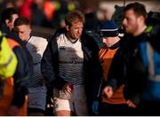 26 March 2016; Luke Fitzgerald, Leinster, leaves the pitch at half-time after picking up an injury close to the half-time break. Guinness PRO12, Round 18, Connacht v Leinster. The Sportsground, Galway. Picture credit: Stephen McCarthy / SPORTSFILE