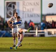 26 March 2016; Ian Madigan, Leinster, kicks a penalty. Guinness PRO12, Round 18, Connacht v Leinster. The Sportsground, Galway. Picture credit: Stephen McCarthy / SPORTSFILE