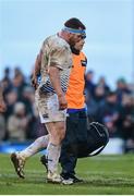 26 March 2016; Cian Healy, Leinster, leaves the pitch after picking up an injury. Guinness PRO12, Round 18, Connacht v Leinster, Sportsground, Galway. Picture credit: Ramsey Cardy / SPORTSFILE