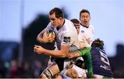 26 March 2016; Devin Toner, Leinster, is tackled by Aly Muldowney, Connacht. Guinness PRO12, Round 18, Connacht v Leinster, Sportsground, Galway. Picture credit: Ramsey Cardy / SPORTSFILE