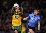 26 March 2016; Karl Lacey, Donegal, in action against David Byrne, Dublin. Allianz Football League, Division 1, Round 6, Dublin v Donegal, Croke Park, Dublin. Picture credit: Ray McManus / SPORTSFILE