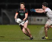 26 March 2016; Charlie Vernon, Armagh, in action against Mattie Donnelly, Tyrone. Allianz Football League, Division 2, Round 6, Tyrone v Armagh, Healy Park, Omagh, Co. Tyrone. Photo by Sportsfile