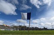 27 March 2016; A flag blows in the wind ahead of the game. Allianz Football League Division 2 Round 6, Cavan v Laois. Kingspan Breffni Park, Cavan.  Picture credit: Ramsey Cardy / SPORTSFILE