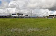 27 March 2016; Water on the pitch at Dr. Hyde Park before the game. Allianz Football League Division 1 Round 6, Roscommon v Mayo. Dr Hyde Park, Roscommon.  Picture credit: Brendan Moran / SPORTSFILE