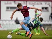 26 March 2016; Vinny Faherty, Galway United, in action against Paddy Kavanagh, Bohemians. SSE Airtricity League Premier Division, Galway United v Bohemians. Eamonn Deacy Park, Galway. Picture credit: Stephen McCarthy / SPORTSFILE