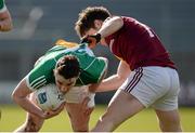 27 March 2016; Eoin Rigney, Offaly, in action against Callum McCormack, Westmeath. Allianz Football League Division 3 Round 6, Westmeath v Offaly. TEG Cusack Park, Mullingar, Co. Westmeath. Picture credit: Seb Daly / SPORTSFILE
