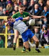 27 March 2016; Thomas Kerr, Monaghan, in action against Peter Crowley, Kerry. Allianz Football League Division 1 Round 6, Monaghan v Kerry. St Tiernach's Park, Clones, Co. Monaghan. Picture credit: Philip Fitzpatrick / SPORTSFILE